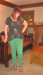 ootd:green pants again