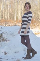 Stripes and Cowgirl Boots