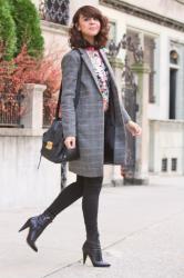 Masculine Checked Coat