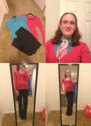 COLOR BLOCKING TUESDAY WORK OUTFIT