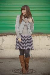 Look Book: Pleats, Stripes & Denim!!