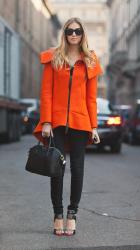 Orange scuba coat