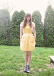 Yellow Jumper Dress!