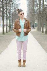 Look pastel #2 : menta y fresa + Concours RAYBAN