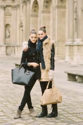 Paris Fashion Week AW 2012...Mackenzie and Katryn