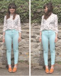 Leopard Print, Mint Jeans & Swedish Hasbeens