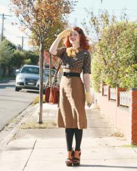 dots, stripes and autumn sunshine