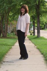 Outfit Post - Pink and White Stripes