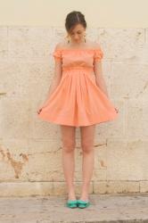 Peach Dress