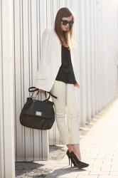 LOOK OF THE DAY "WHITE LEATHER"