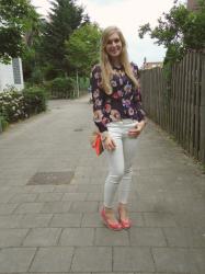 Outfit: Coral & Flowers