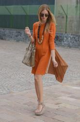 Three colours in one dress