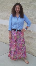 Friday’s Outfit: Chambray & Floral