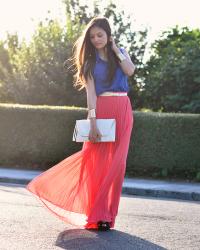 Coral Long Skirt...