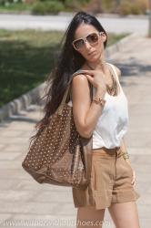 STUDDED BAG + SHORTS