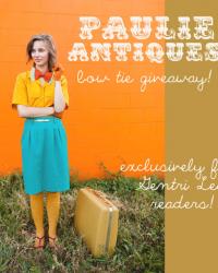 Paulie Antiques Bow Tie Giveaway on Gentri Lee!