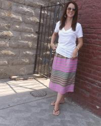 J.Crew Sequined Striped Skirt