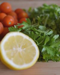 Lemon Tomato Angel Hair Pasta