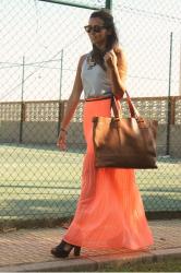 LONG NEON DRESS #MANGO