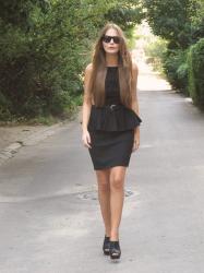 Dark peplum ... 