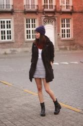 Beanie, Gingham, Boots