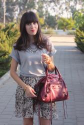 leopard ruffles and a tee