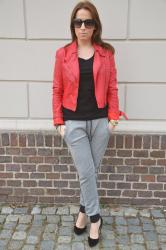 RED LEATHER JACKET