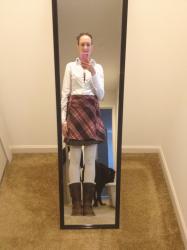 PLAID SKIRT SUNDAY/BLOGGING FOR BREAST CANCER AwearNESS