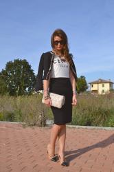 The black pencil skirt