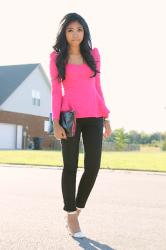 Pink Peplum