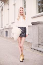 OUTFIT: White Studded and Gold