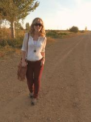 Animal print, studs and a fringed bag