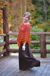 Orange Shawl 