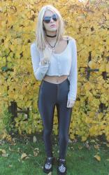 crop top & disco pants