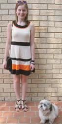 Poppywinkle Giveaway! Skater Dress, Vintage Chanel Bag, Asos Sandals, Orange Sunnies