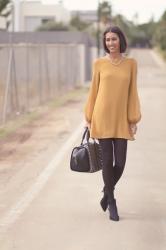 Mustard dress