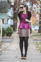 Purple Peplum