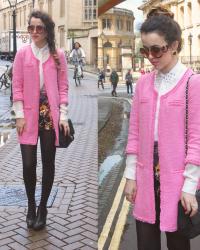 Pink Zara Jacket / Studded Collar