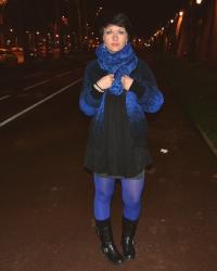 outfit blue black