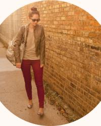 dotty, fall-colored denim, and weekending