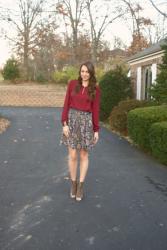 the burgundy blouse ~ 4 ways {3}.