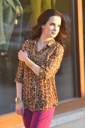 Happy Thanksgiving from L&W: Wearing Magenta + Leopard