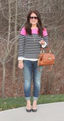 Gap Colorblock Stripe Sweater