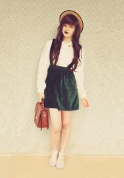 DIY Inspiration - a pinafore from a long skirt