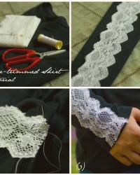Express Tutorial: Lace-Trimmed Shirt