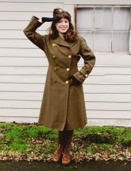 WWII WAAC overcoat