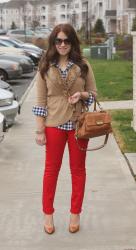 Faux Fur, Red, & Gingham