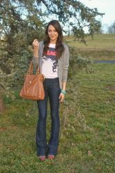 flared jeans 3 ways {2}.