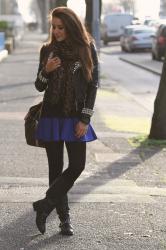 Electric Blue Skirt