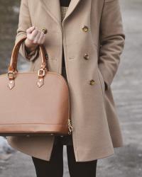 NEW YEAR IS COMING! |BEIGE COAT & CAMEL BAG & BLACK ZARA BOOTS